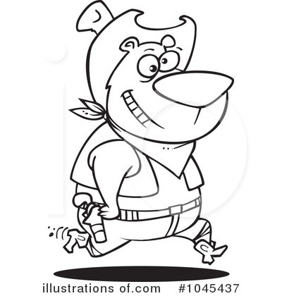 Royalty-Free (RF) Bear Clipart Illustration by toonaday - Stock Sample #1045437