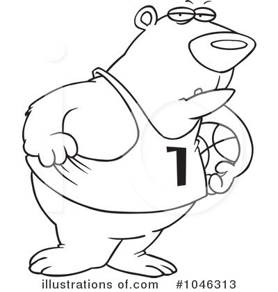 Royalty-Free (RF) Bear Clipart Illustration by toonaday - Stock Sample #1046313