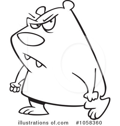 Royalty-Free (RF) Bear Clipart Illustration by toonaday - Stock Sample #1058360