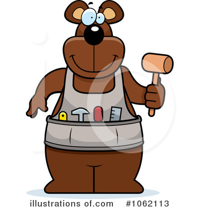 Bear Character Clipart #1062113 by Cory Thoman