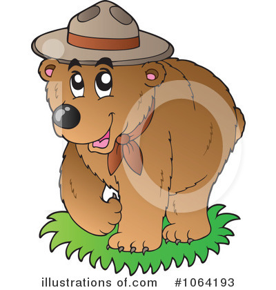 Royalty-Free (RF) Bear Clipart Illustration by visekart - Stock Sample #1064193