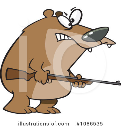 Royalty-Free (RF) Bear Clipart Illustration by toonaday - Stock Sample #1086535