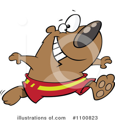 Royalty-Free (RF) Bear Clipart Illustration by toonaday - Stock Sample #1100823
