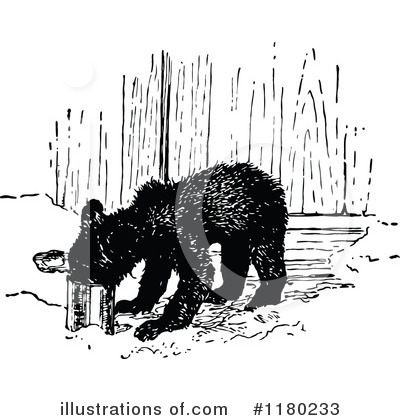 Royalty-Free (RF) Bear Clipart Illustration by Prawny Vintage - Stock Sample #1180233