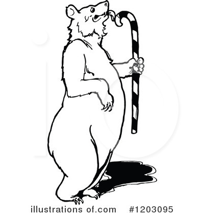 Royalty-Free (RF) Bear Clipart Illustration by Prawny Vintage - Stock Sample #1203095