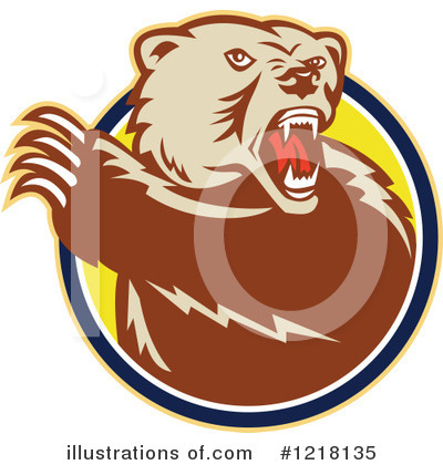 Royalty-Free (RF) Bear Clipart Illustration by patrimonio - Stock Sample #1218135