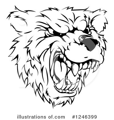 Royalty-Free (RF) Bear Clipart Illustration by AtStockIllustration - Stock Sample #1246399
