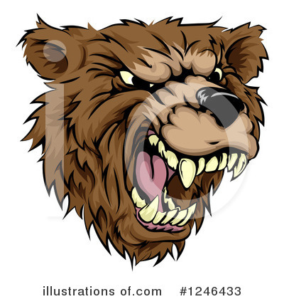 Grizzly Clipart #1246433 by AtStockIllustration