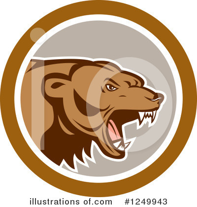 Royalty-Free (RF) Bear Clipart Illustration by patrimonio - Stock Sample #1249943