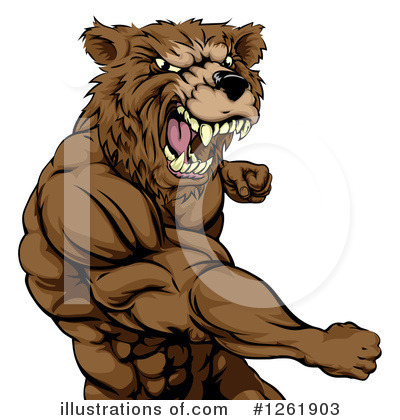 Royalty-Free (RF) Bear Clipart Illustration by AtStockIllustration - Stock Sample #1261903