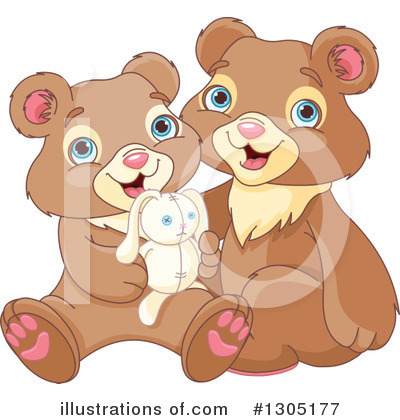Royalty-Free (RF) Bear Clipart Illustration by Pushkin - Stock Sample #1305177