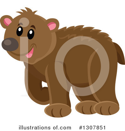 Royalty-Free (RF) Bear Clipart Illustration by visekart - Stock Sample #1307851