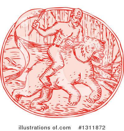 Royalty-Free (RF) Bear Clipart Illustration by patrimonio - Stock Sample #1311872