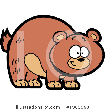 Royalty-Free (RF) Bear Clipart Illustration by Clip Art Mascots - Stock Sample #1363598