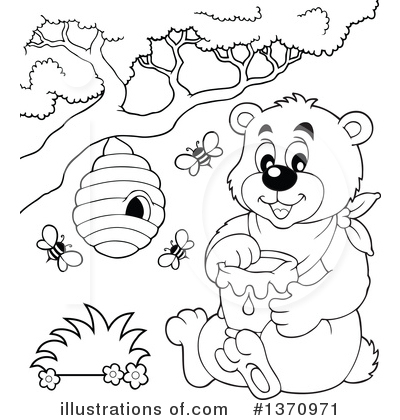 Royalty-Free (RF) Bear Clipart Illustration by visekart - Stock Sample #1370971