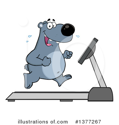 Treadmill Clipart #1377267 by Hit Toon