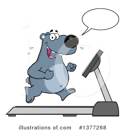 Treadmill Clipart #1377268 by Hit Toon