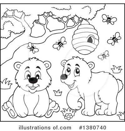 Royalty-Free (RF) Bear Clipart Illustration by visekart - Stock Sample #1380740