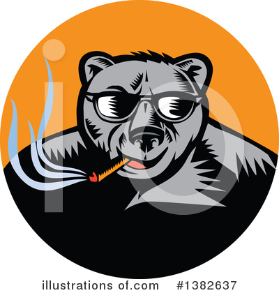 Royalty-Free (RF) Bear Clipart Illustration by patrimonio - Stock Sample #1382637