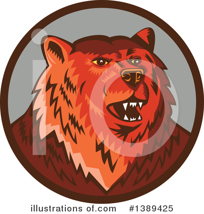 Royalty-Free (RF) Bear Clipart Illustration by patrimonio - Stock Sample #1389425