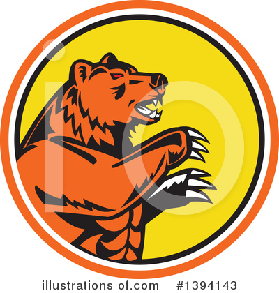 Brown Bear Clipart #1394143 by patrimonio