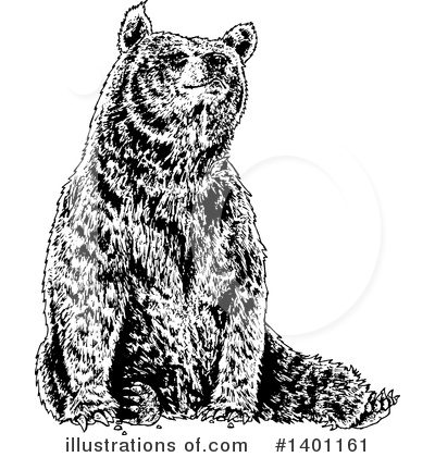 Royalty-Free (RF) Bear Clipart Illustration by lineartestpilot - Stock Sample #1401161