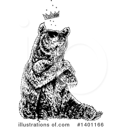 Royalty-Free (RF) Bear Clipart Illustration by lineartestpilot - Stock Sample #1401166