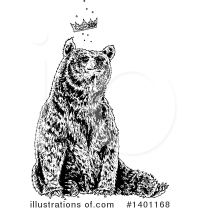 Royalty-Free (RF) Bear Clipart Illustration by lineartestpilot - Stock Sample #1401168