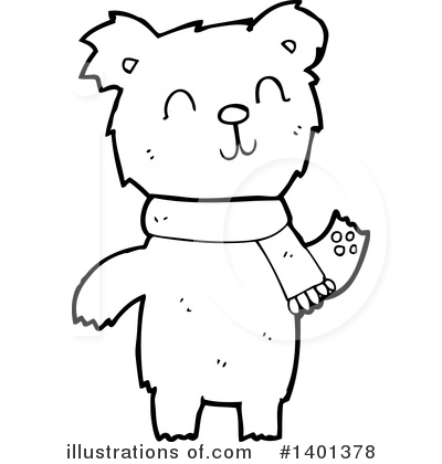 Royalty-Free (RF) Bear Clipart Illustration by lineartestpilot - Stock Sample #1401378