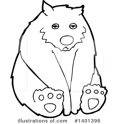 Royalty-Free (RF) Bear Clipart Illustration by lineartestpilot - Stock Sample #1401396