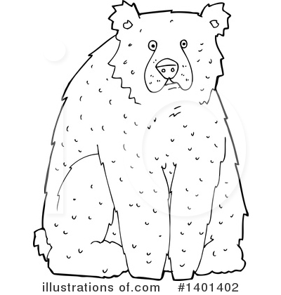 Royalty-Free (RF) Bear Clipart Illustration by lineartestpilot - Stock Sample #1401402