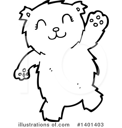 Royalty-Free (RF) Bear Clipart Illustration by lineartestpilot - Stock Sample #1401403