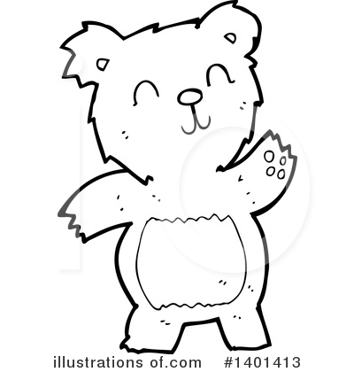 Royalty-Free (RF) Bear Clipart Illustration by lineartestpilot - Stock Sample #1401413