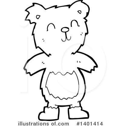 Royalty-Free (RF) Bear Clipart Illustration by lineartestpilot - Stock Sample #1401414