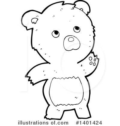 Royalty-Free (RF) Bear Clipart Illustration by lineartestpilot - Stock Sample #1401424