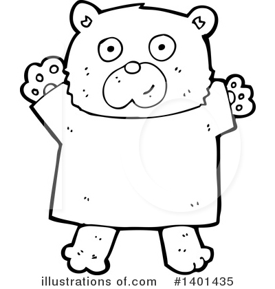 Royalty-Free (RF) Bear Clipart Illustration by lineartestpilot - Stock Sample #1401435