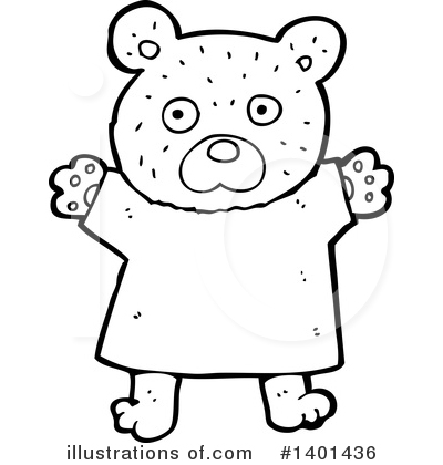 Royalty-Free (RF) Bear Clipart Illustration by lineartestpilot - Stock Sample #1401436