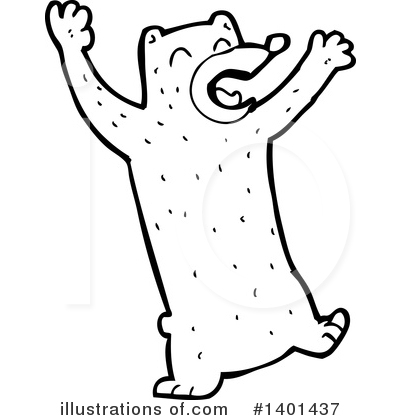 Royalty-Free (RF) Bear Clipart Illustration by lineartestpilot - Stock Sample #1401437