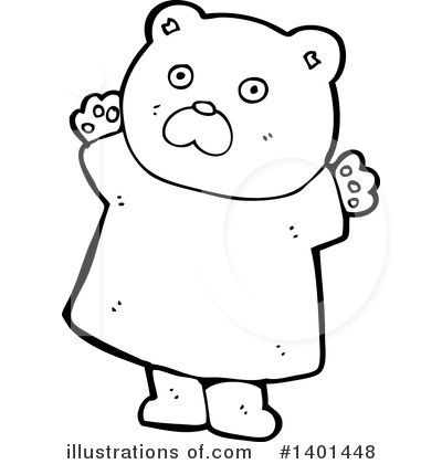 Royalty-Free (RF) Bear Clipart Illustration by lineartestpilot - Stock Sample #1401448