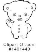 Bear Clipart #1401449 by lineartestpilot