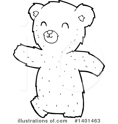Royalty-Free (RF) Bear Clipart Illustration by lineartestpilot - Stock Sample #1401463