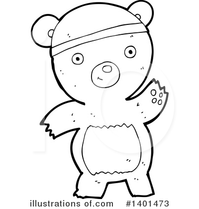 Royalty-Free (RF) Bear Clipart Illustration by lineartestpilot - Stock Sample #1401473