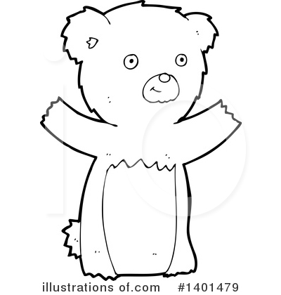 Royalty-Free (RF) Bear Clipart Illustration by lineartestpilot - Stock Sample #1401479