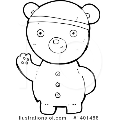 Royalty-Free (RF) Bear Clipart Illustration by lineartestpilot - Stock Sample #1401488