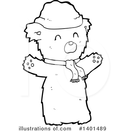 Royalty-Free (RF) Bear Clipart Illustration by lineartestpilot - Stock Sample #1401489