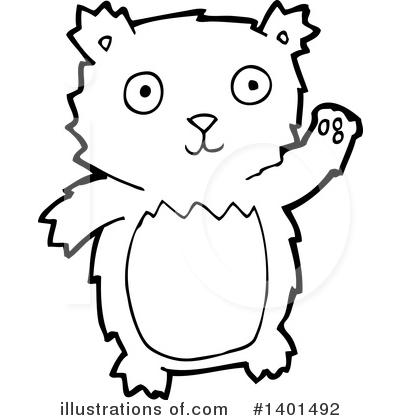 Royalty-Free (RF) Bear Clipart Illustration by lineartestpilot - Stock Sample #1401492