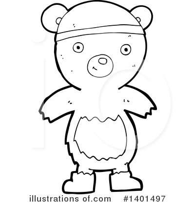 Royalty-Free (RF) Bear Clipart Illustration by lineartestpilot - Stock Sample #1401497