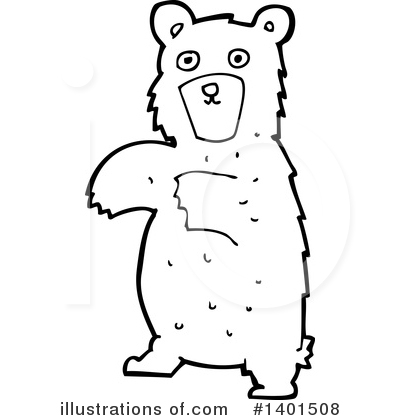 Royalty-Free (RF) Bear Clipart Illustration by lineartestpilot - Stock Sample #1401508