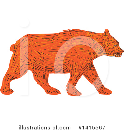 Royalty-Free (RF) Bear Clipart Illustration by patrimonio - Stock Sample #1415567