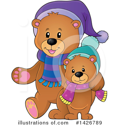 Royalty-Free (RF) Bear Clipart Illustration by visekart - Stock Sample #1426789